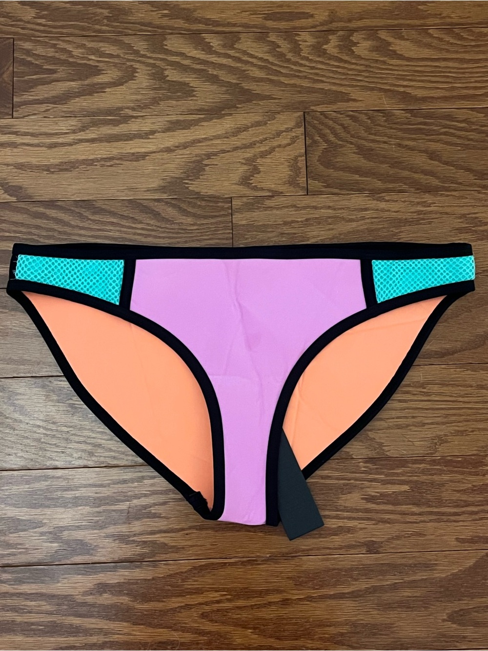 triangl swimwear Colorblock Bikini Bottoms — Pink, Orange & Teal